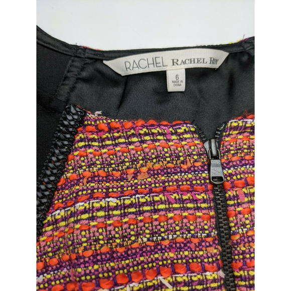 Rachel Rachel Roy Womens Sleeveless Crew Neck Sheath Woven Dress Orange Sz 6 - Picture 2 of 10